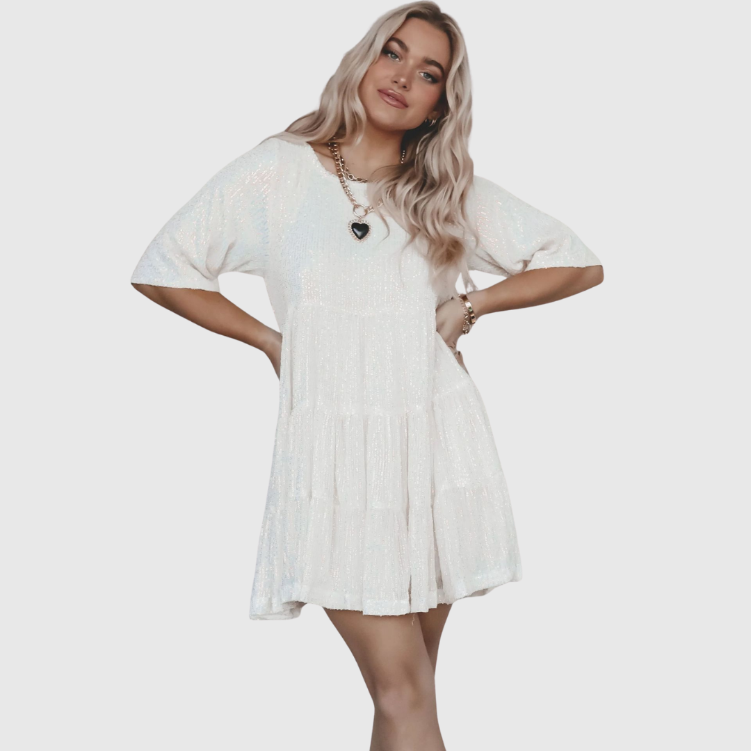 Fianna | Flowing Sequin Maxi Kleid