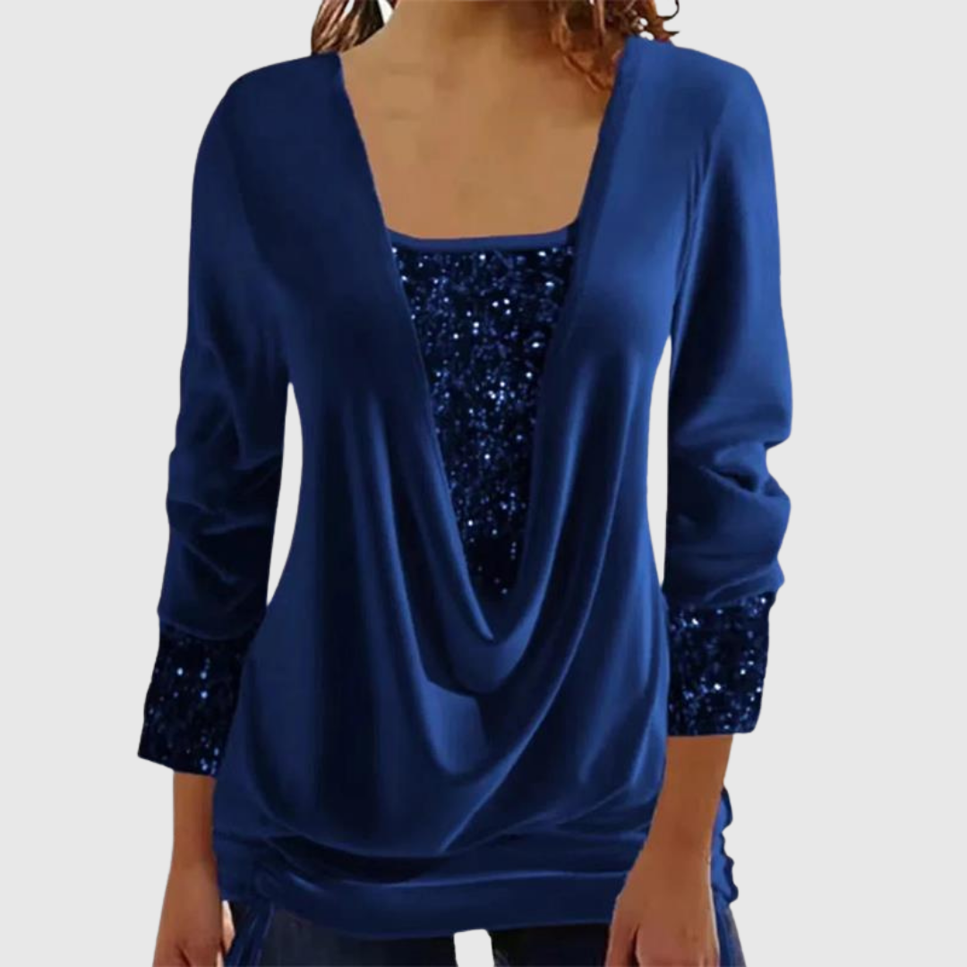 Odeline | Modern Sequin Layer Bluse