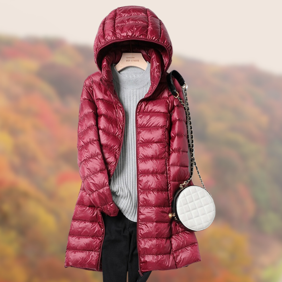 Matilda | Damen Lightweight Hooded Puffer Mantel