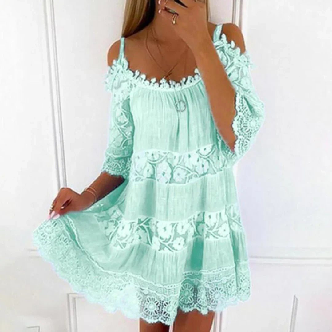 Femke | Summer Kleid with Cold-Shoulder Design for Damen