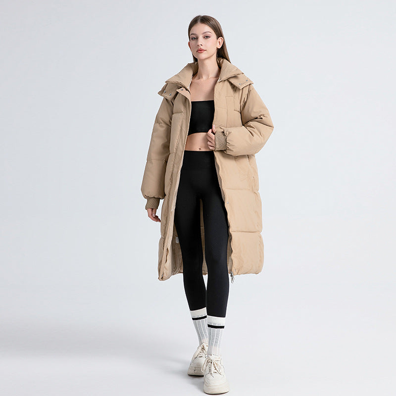 GIGATY™ - Classic Hooded Long Puffer Mantel