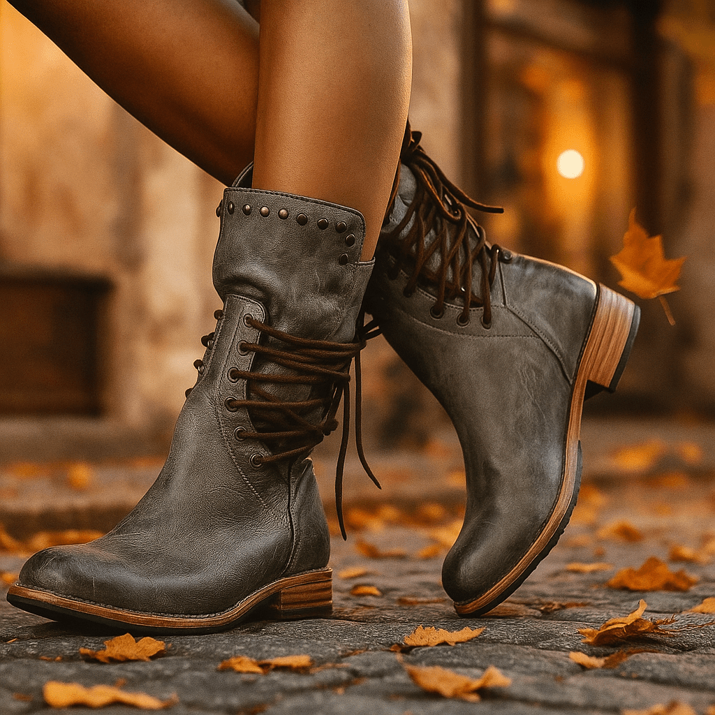 Block Heel Ankle Stiefel - Damen - Stylish - Comfortable - Elegant