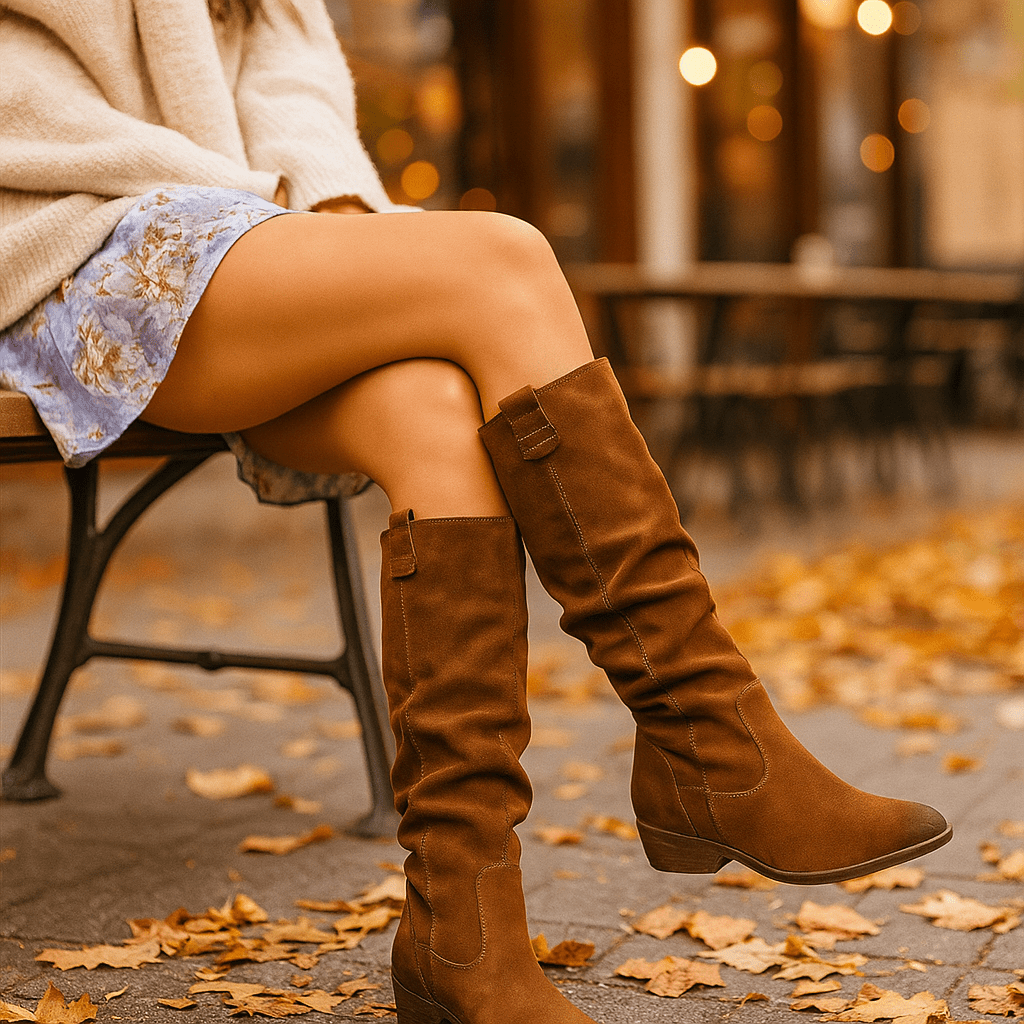 Warm Suede Ankle Stiefel - Comfortable - Damen Winter Footwear