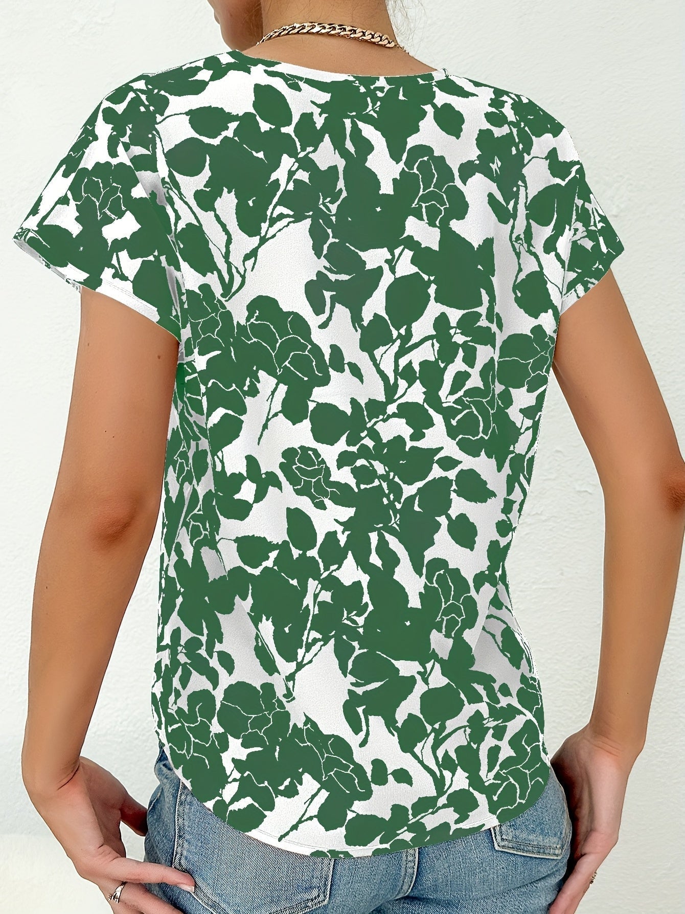 Ariel - Floral Print Summer Top for Damen