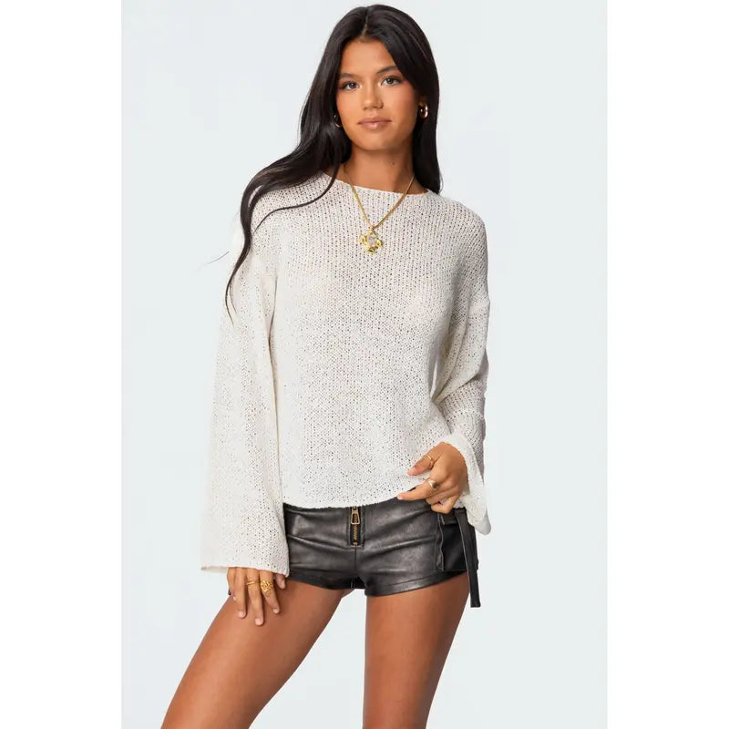 ARIELLA™ - Damen’s Light Knit Drop Shoulder Sweater Relaxed Fit Casual Pullover