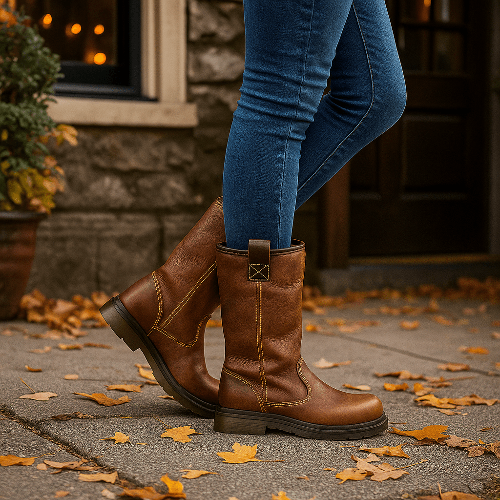 Glazel - Leather Ankle Stiefel - Lined