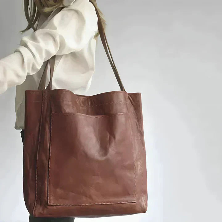 Lancaster - Classic Leather Tote Bag
