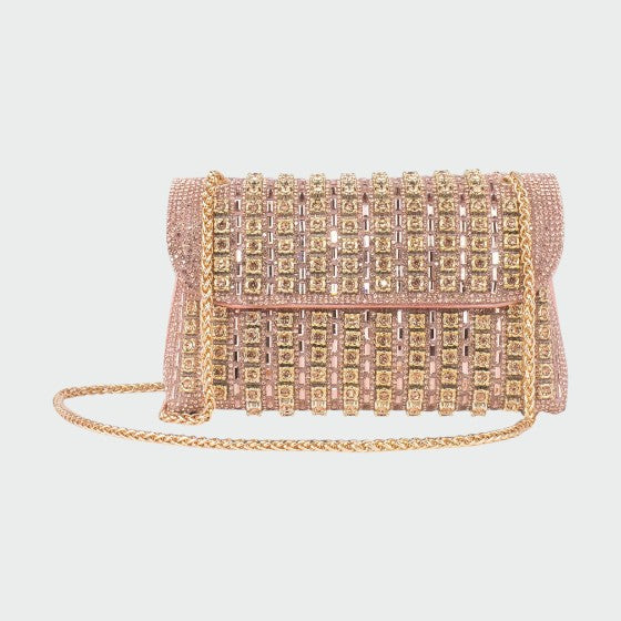Laviera - Chic Chain Colored Diamant Shoulder Bag