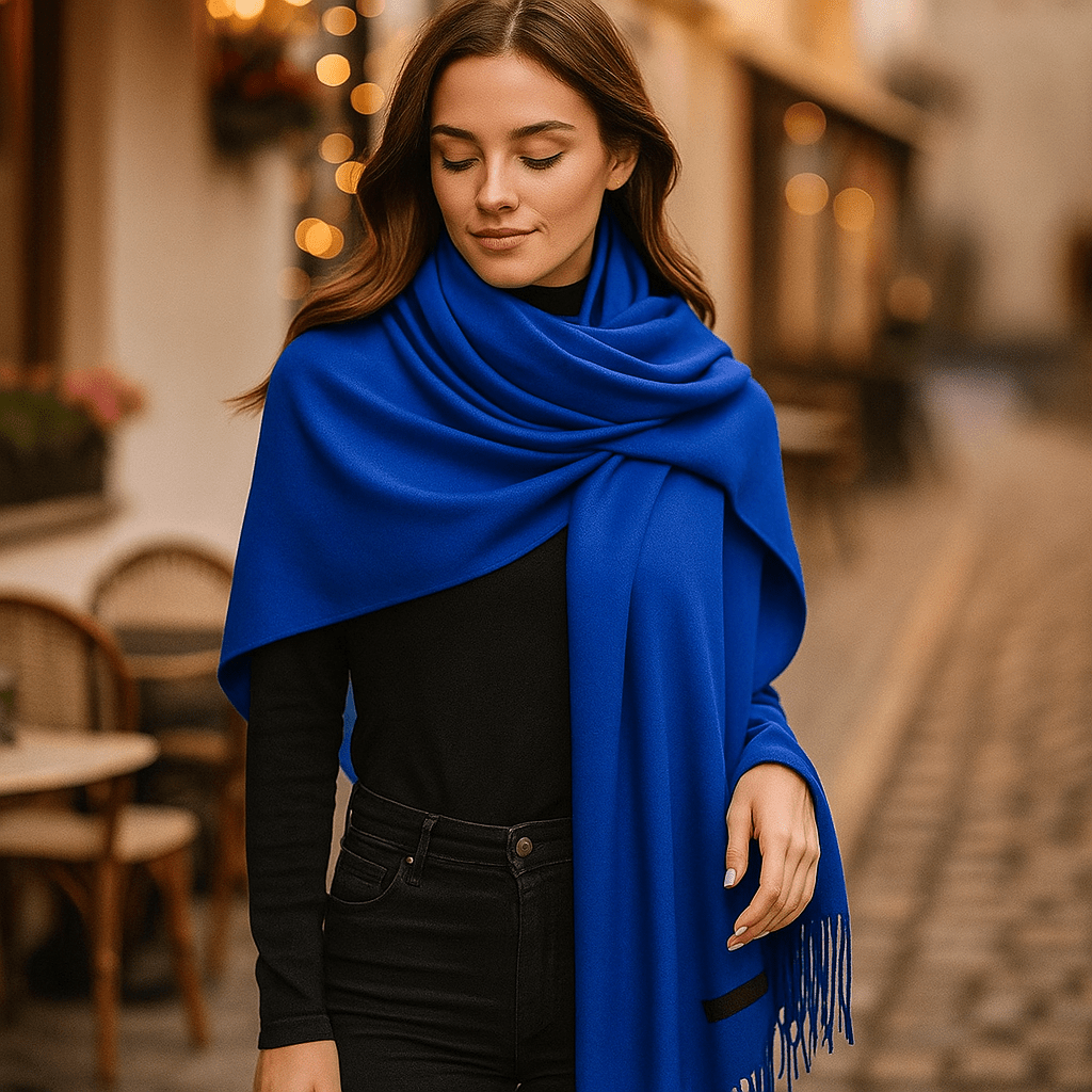 Damen Cashmere Scarf - Long - Soft - Elegant - Winter Wrap