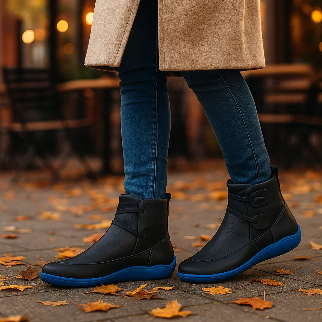 Vivano - Orthopädische Leather Ankle Stiefel - Damen Support