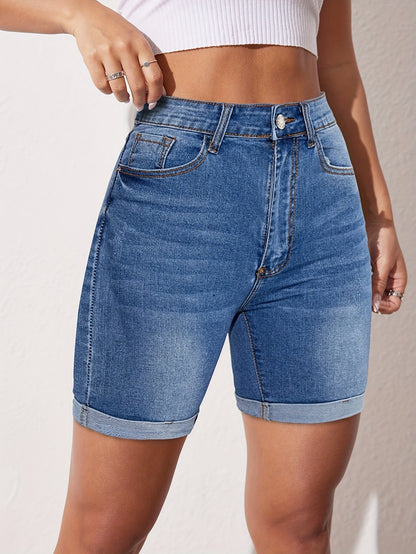 RAPHAELLE™ - Stretch-Fit Bermuda Jean Short