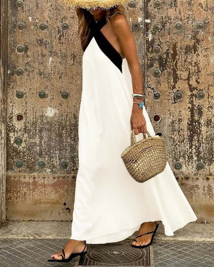 MILLEN™ - Cross Neck Elegance Kleid