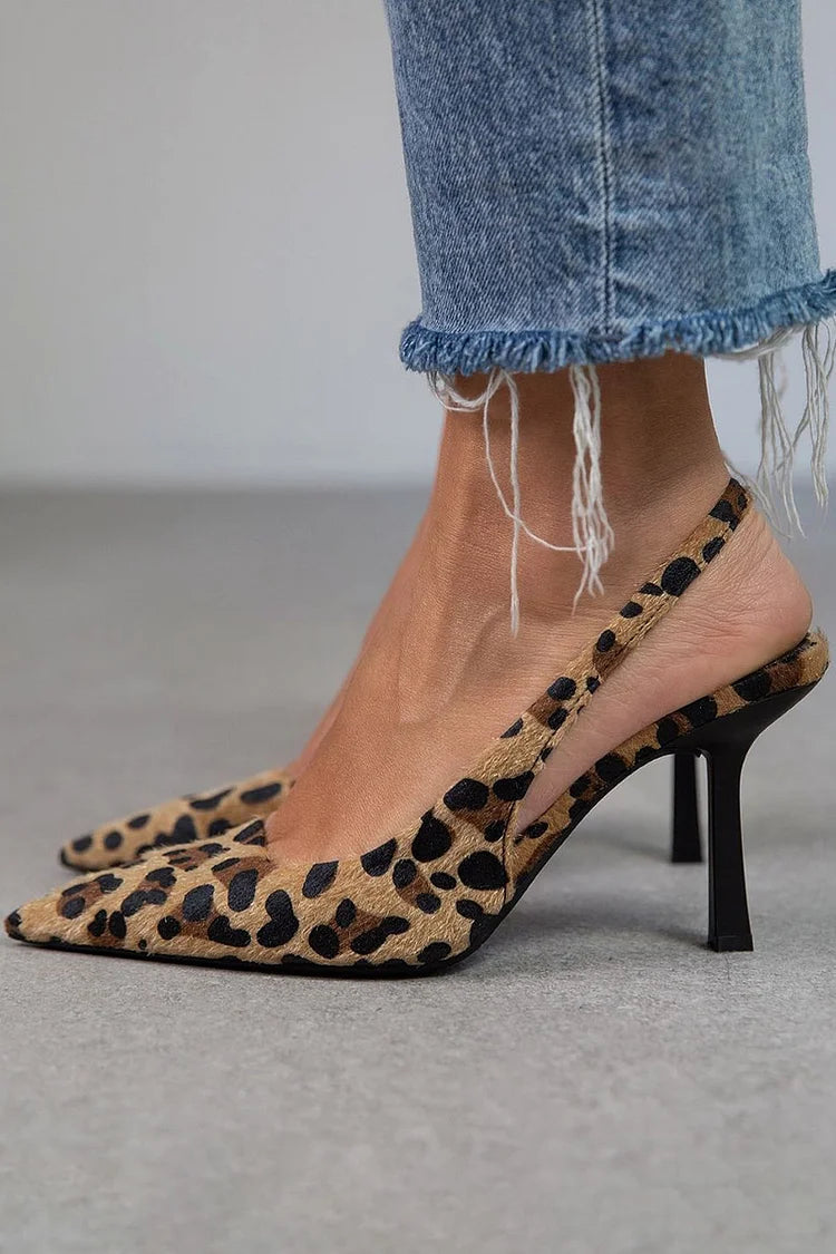 Bella - Stylish Leopard Print Stiletto Heels