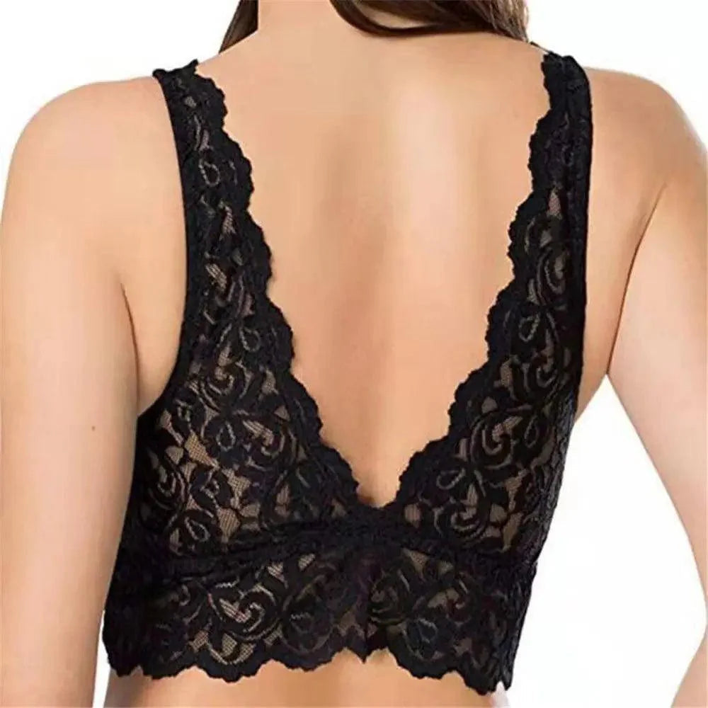 Wynona - Lace Crop Bralette Top for Damen