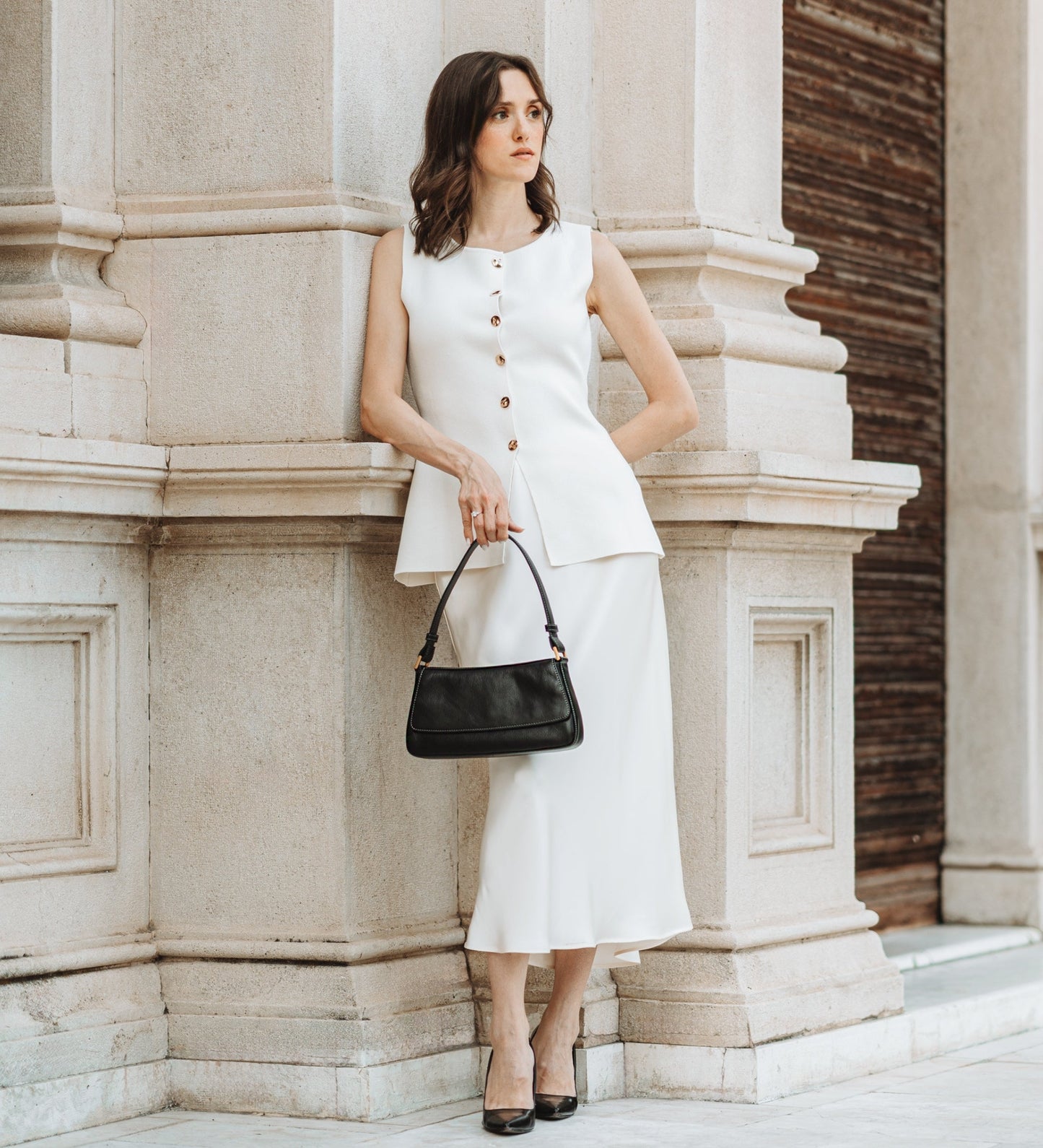 Fiorenza - Elegant Leather Shoulder Bag