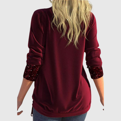 Odeline | Modern Sequin Layer Bluse