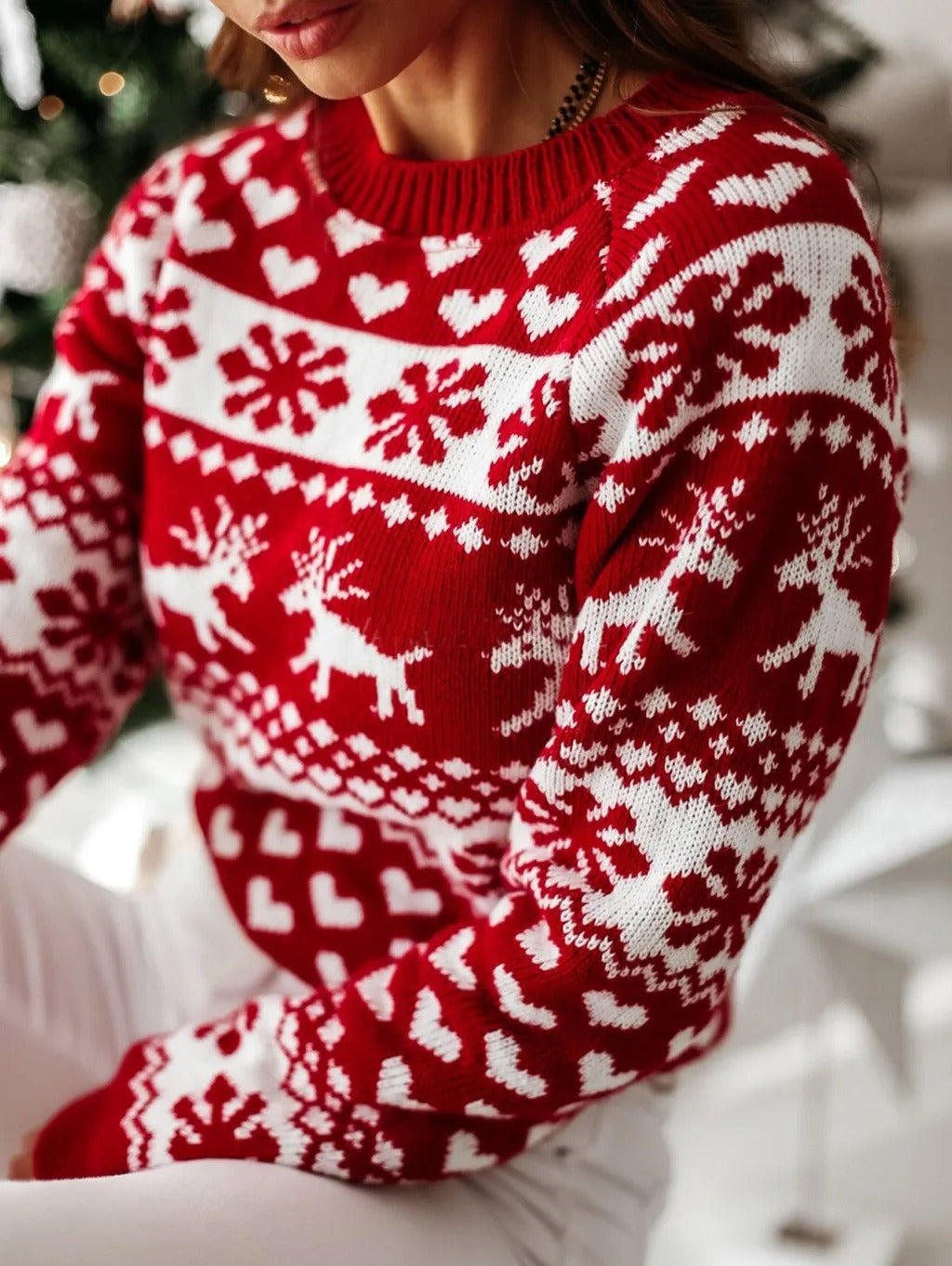 Reese | Damen Fitted Christmas Jumper