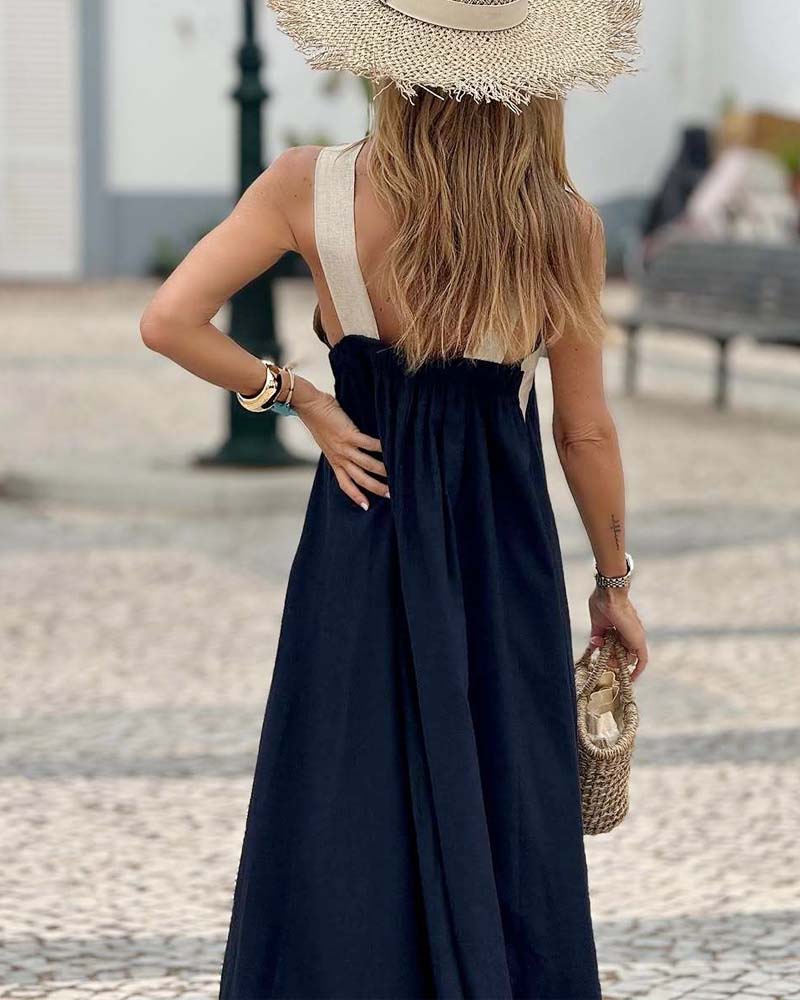 MILLEN™ - Cross Neck Elegance Kleid