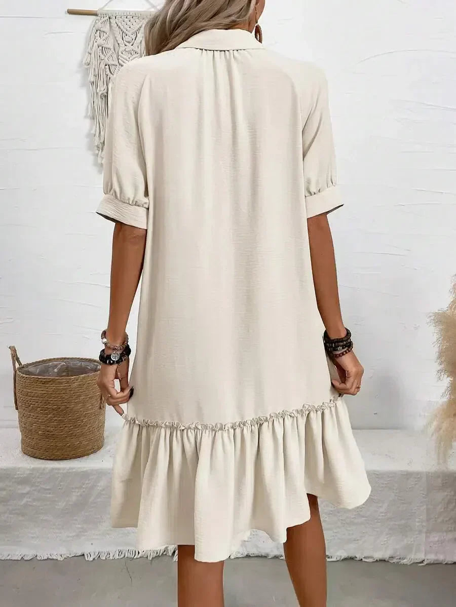 Rachel | Elegant Down Ruffle Kleid for Every Occasion