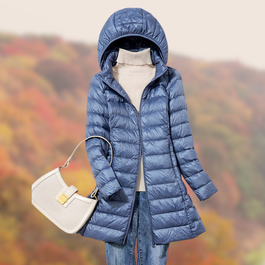 Matilda | Damen Lightweight Hooded Puffer Mantel