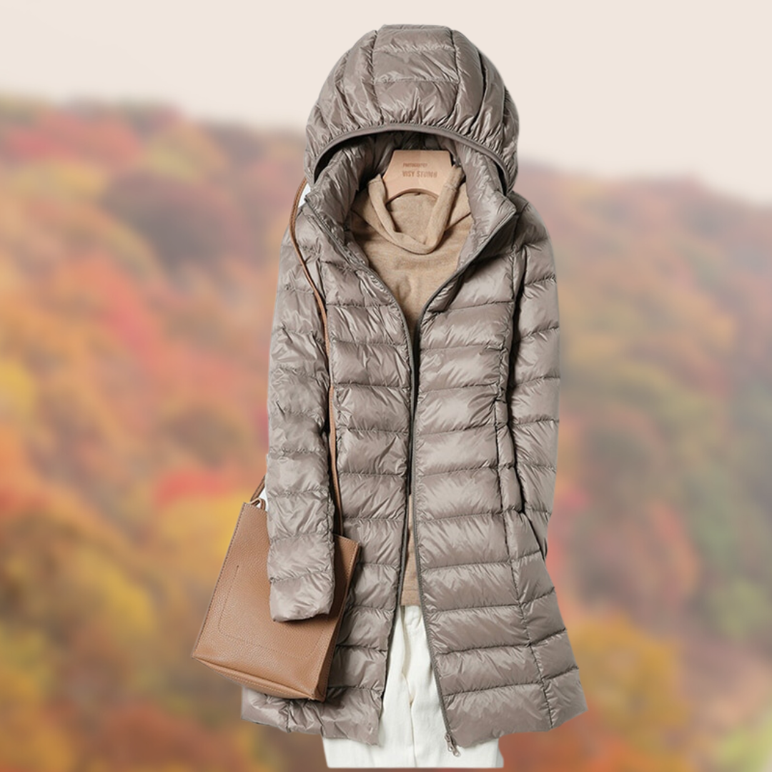 Matilda | Damen Lightweight Hooded Puffer Mantel