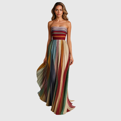 Lyra - Elegant Pleated Evening Kleid