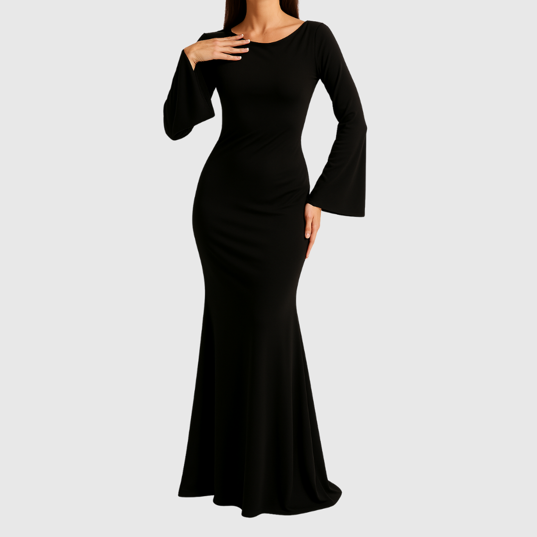 Sybilla | Winter Long-Sleeve Maxi Kleid