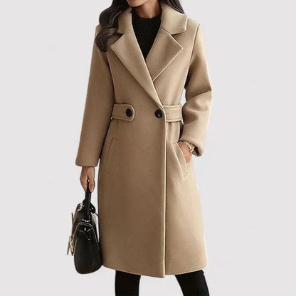 Clara - Wool Mantel with Belt