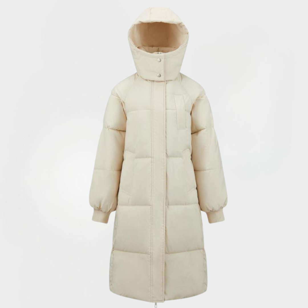 BERNA™ - Classic Hooded Puffer Jacket Long Winter Mantel for Damen