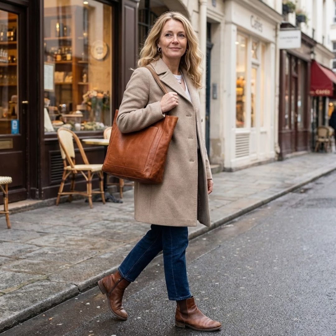 Lancaster - Classic Leather Tote Bag