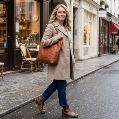 Lancaster - Classic Leather Tote Bag