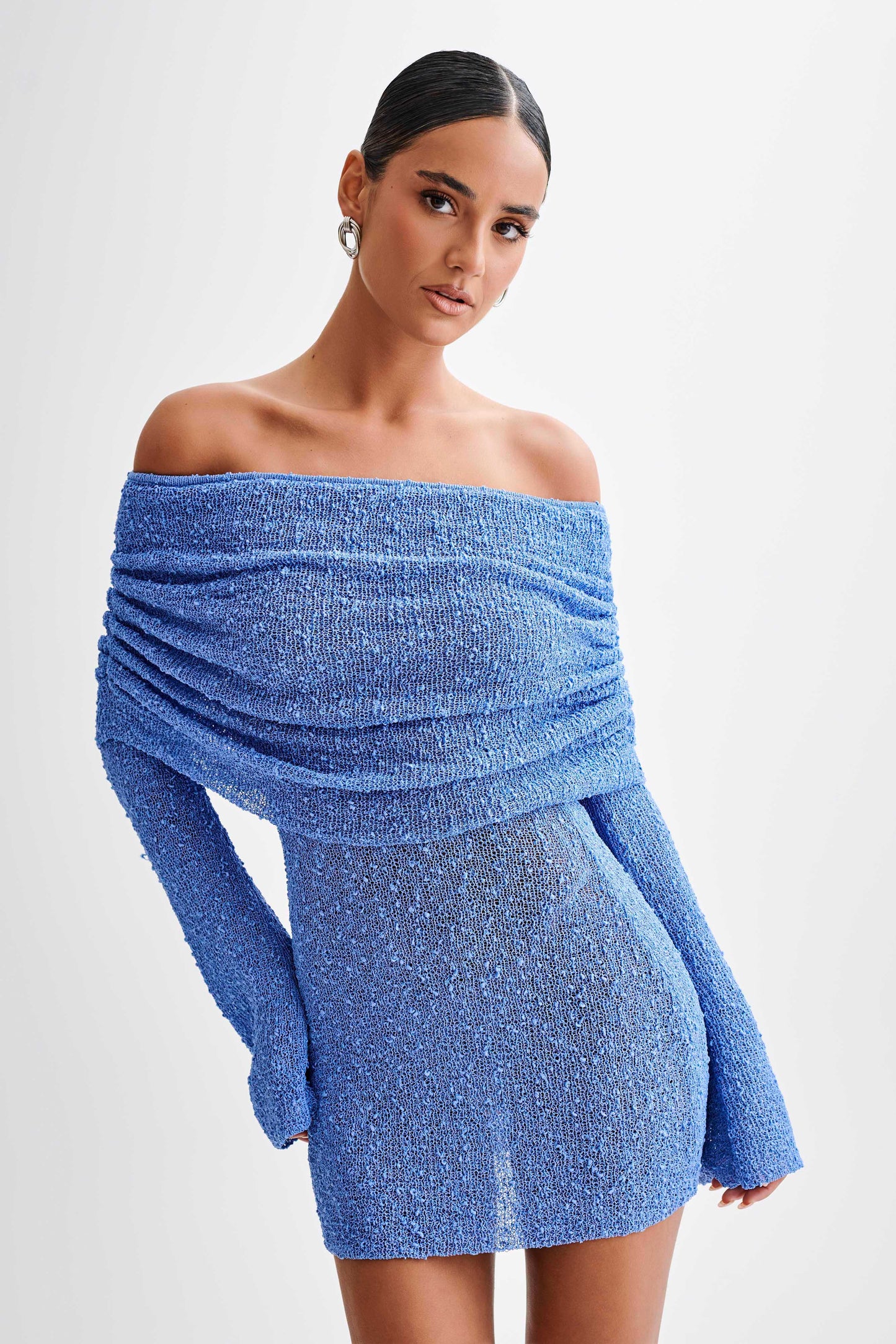 Lucy | Damen Off-Shoulder Mini Kleid