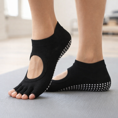 Damen’s Pilates Five-Toe Non-Slip Cotton Yoga Socks