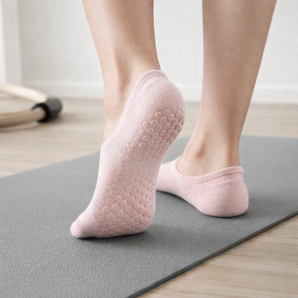 Pilates Socks Non-Slip Mesh Breathable Low-Cut