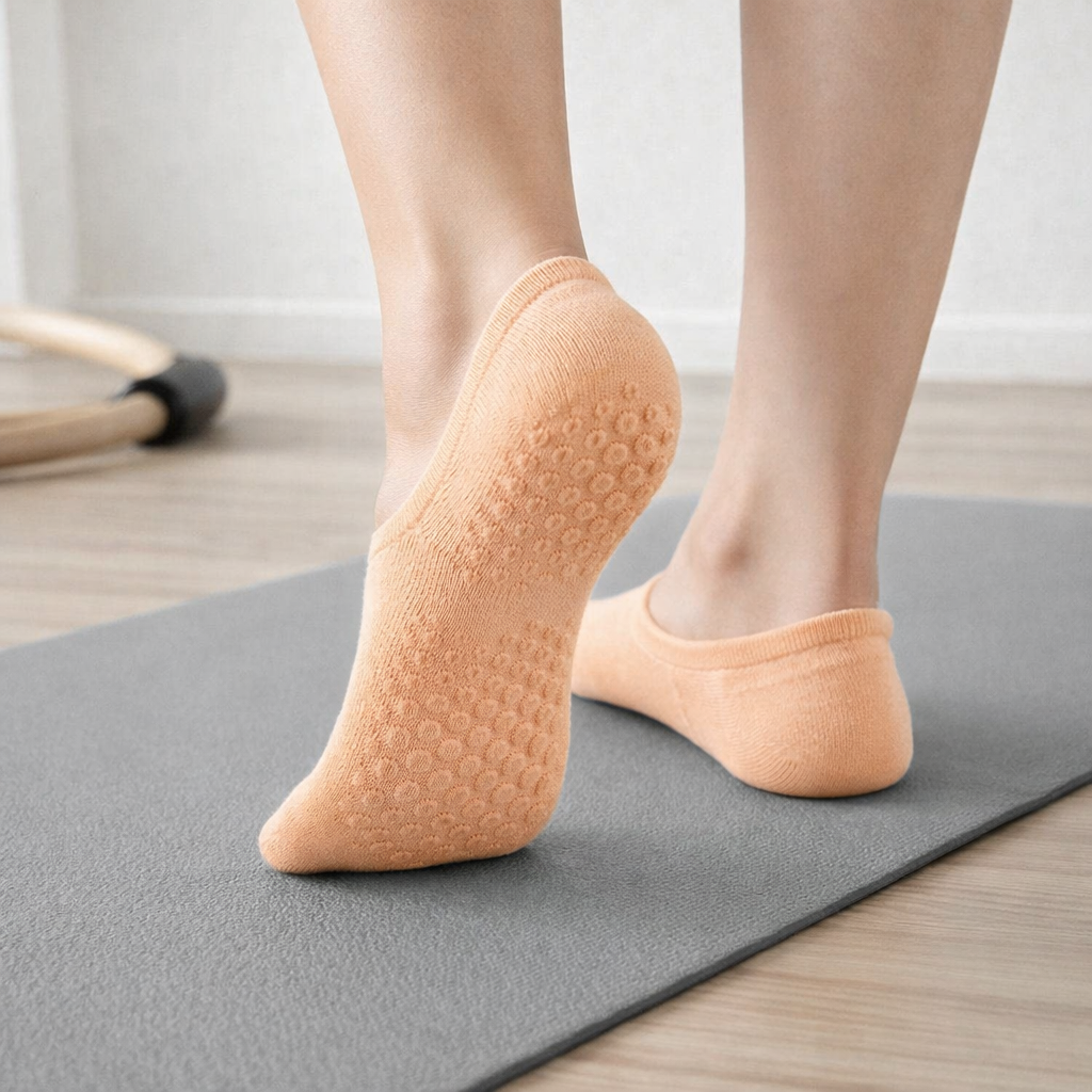 Pilates Socks Non-Slip Mesh Breathable Low-Cut