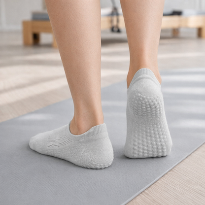 Pilates Socks GripFit Breathable Mesh Low-Cut