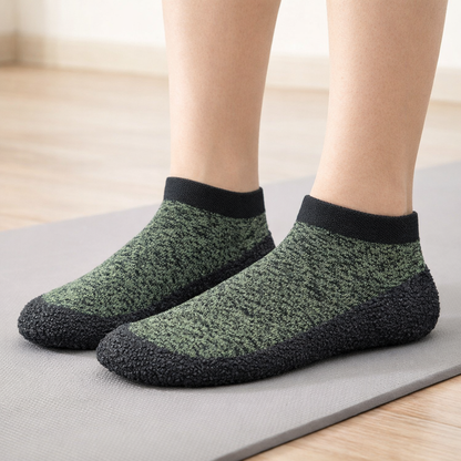 Pilates Socks Non-Slip Cushioned Ankle - Breathable