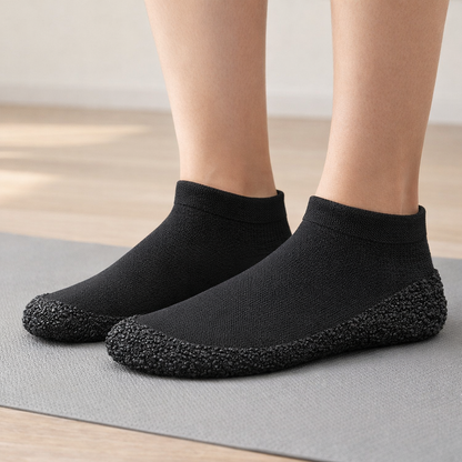 Pilates Socks Non-Slip Cushioned Ankle - Breathable