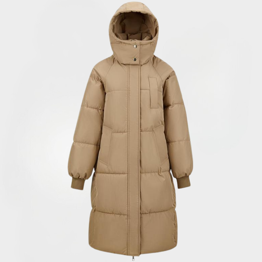 BERNA™ - Classic Hooded Puffer Jacket Long Winter Mantel for Damen
