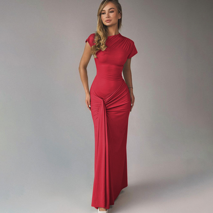 LOLA™ - Elegant Wrap Ruched Bodycon Formal Kleid