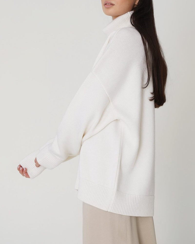 Marcia | Damen Oversized Roll Neck Jumper