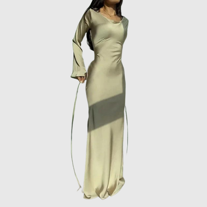 Sybilla | Winter Long-Sleeve Maxi Kleid