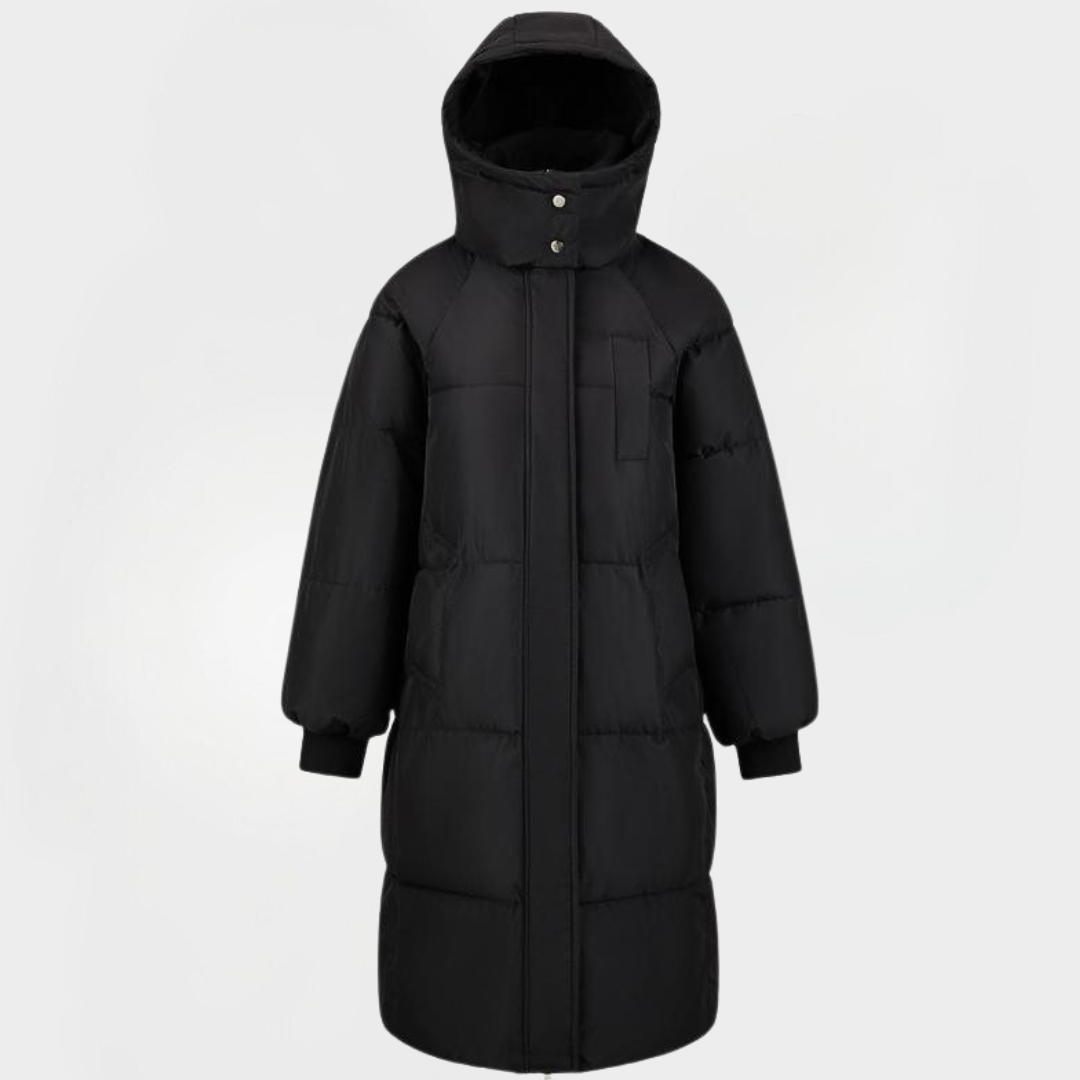 BERNA™ - Classic Hooded Puffer Jacket Long Winter Mantel for Damen