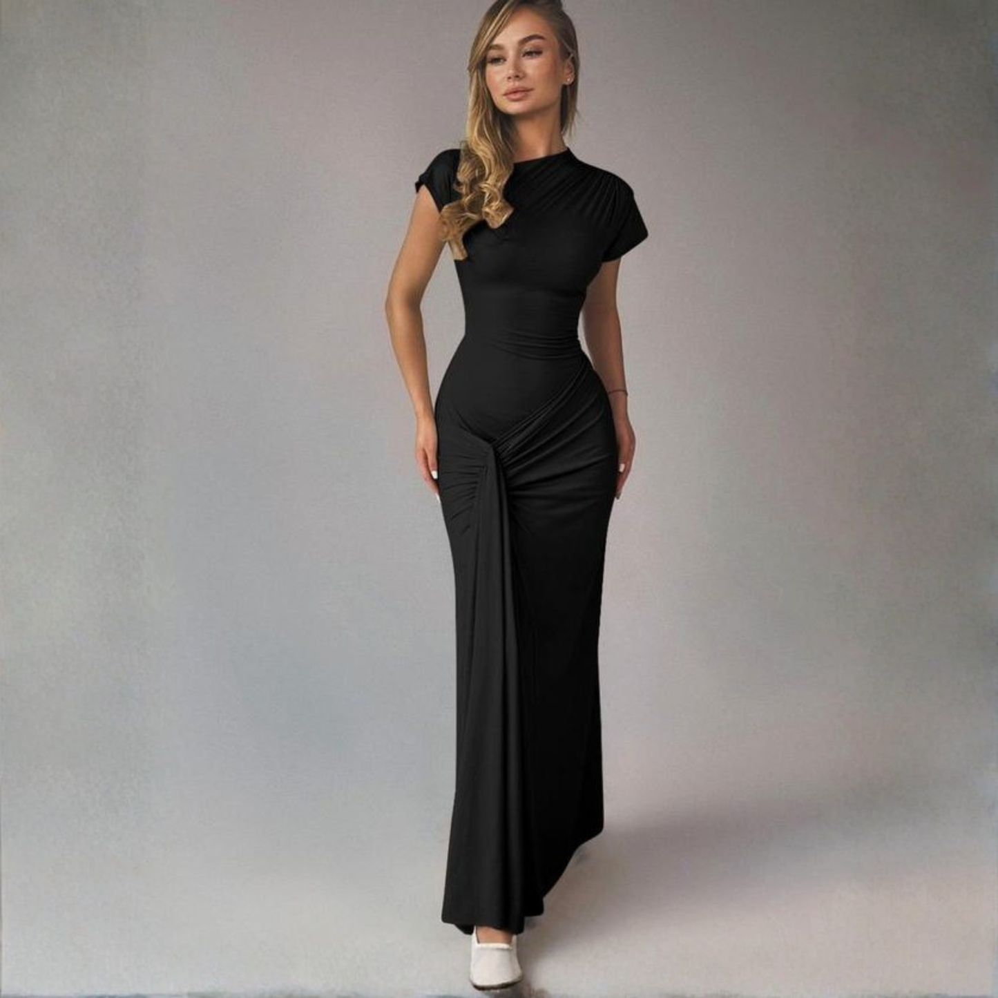 LOLA™ - Elegant Wrap Ruched Bodycon Formal Kleid