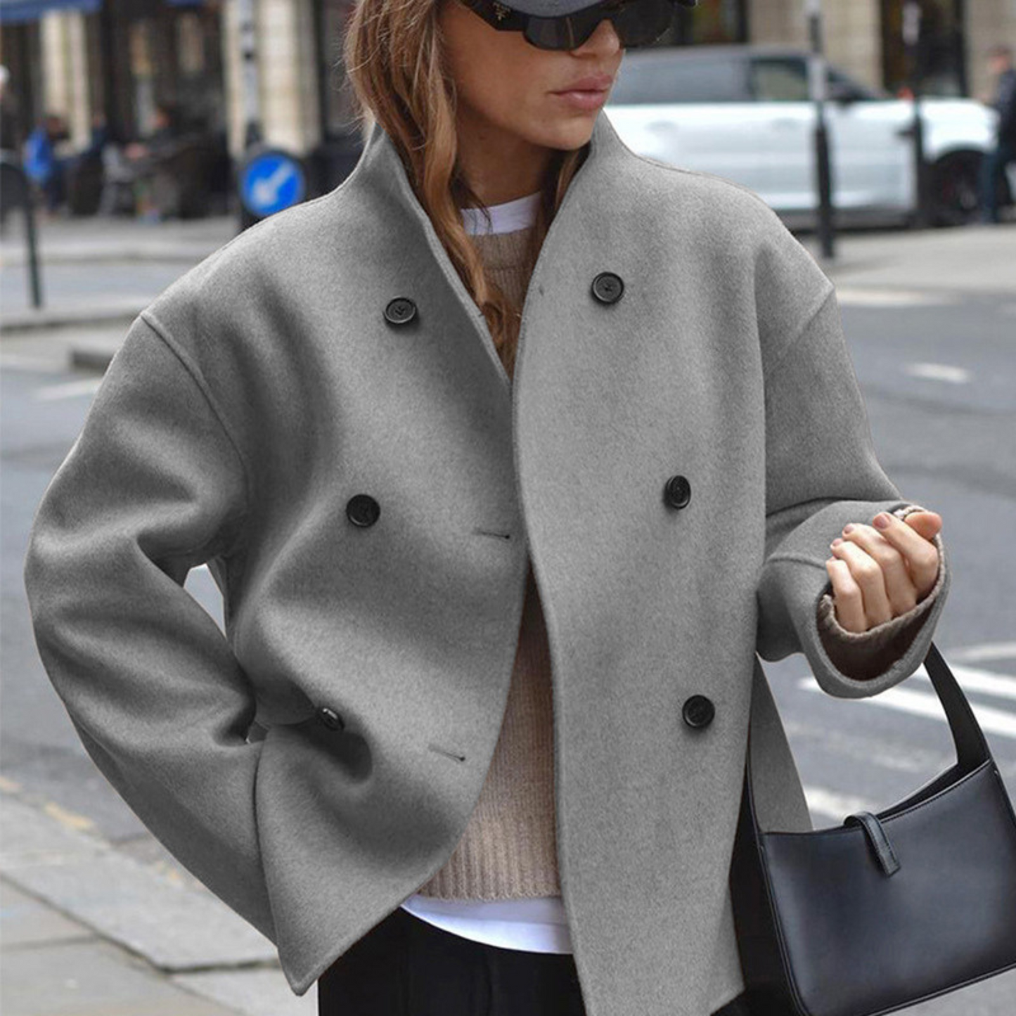 BINI™ - Cozy Long Sleeve Stand Collar Mantel