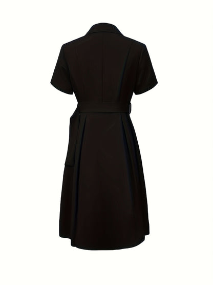 Celina Bloom | Elegant Black A-Line Kleid