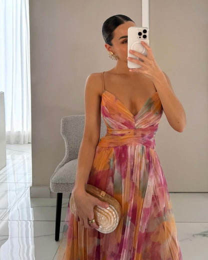 Madeline | Floral Maxi Kleid for Effortless Elegance