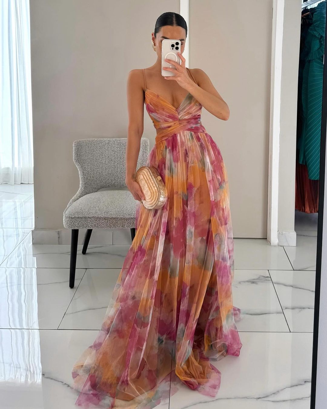 Madeline | Floral Maxi Kleid for Effortless Elegance