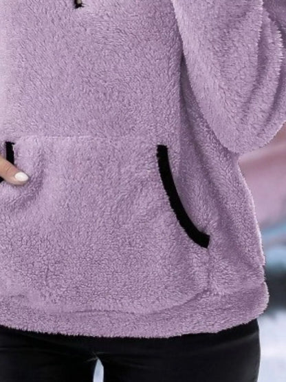 Helen | Damen Half-Zip Fleece Pullover Teddy Jumper