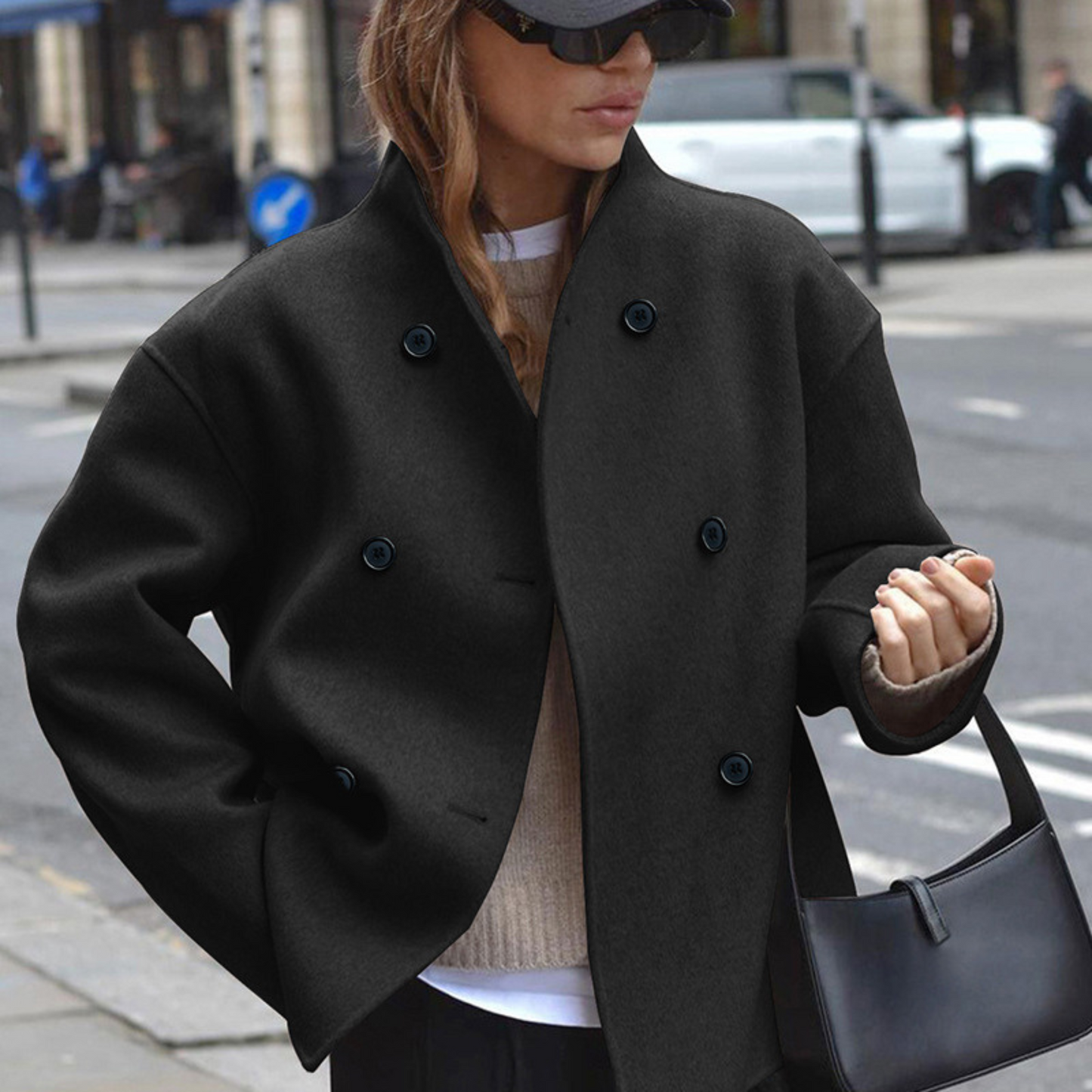 BINI™ - Cozy Long Sleeve Stand Collar Mantel